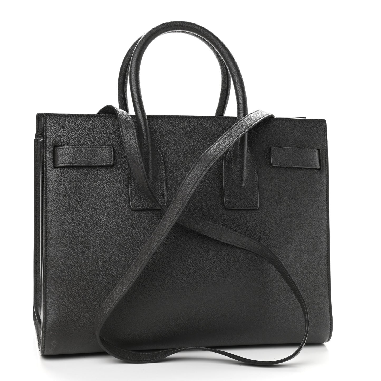 Grained Calfskin Small Sac De Jour Coal