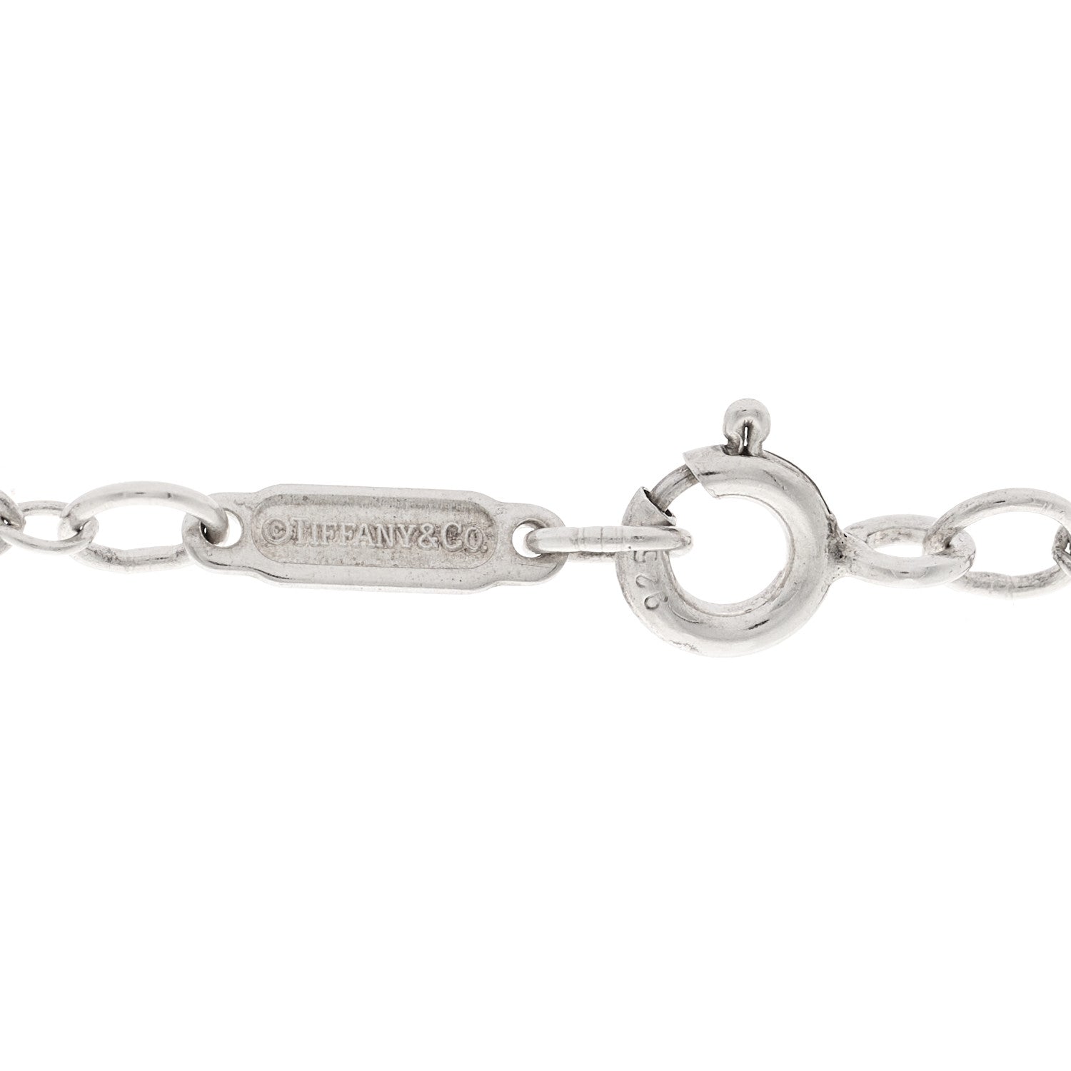Tiffany Sterling Silver Large Crown Key Pendant Necklace 4 of 5