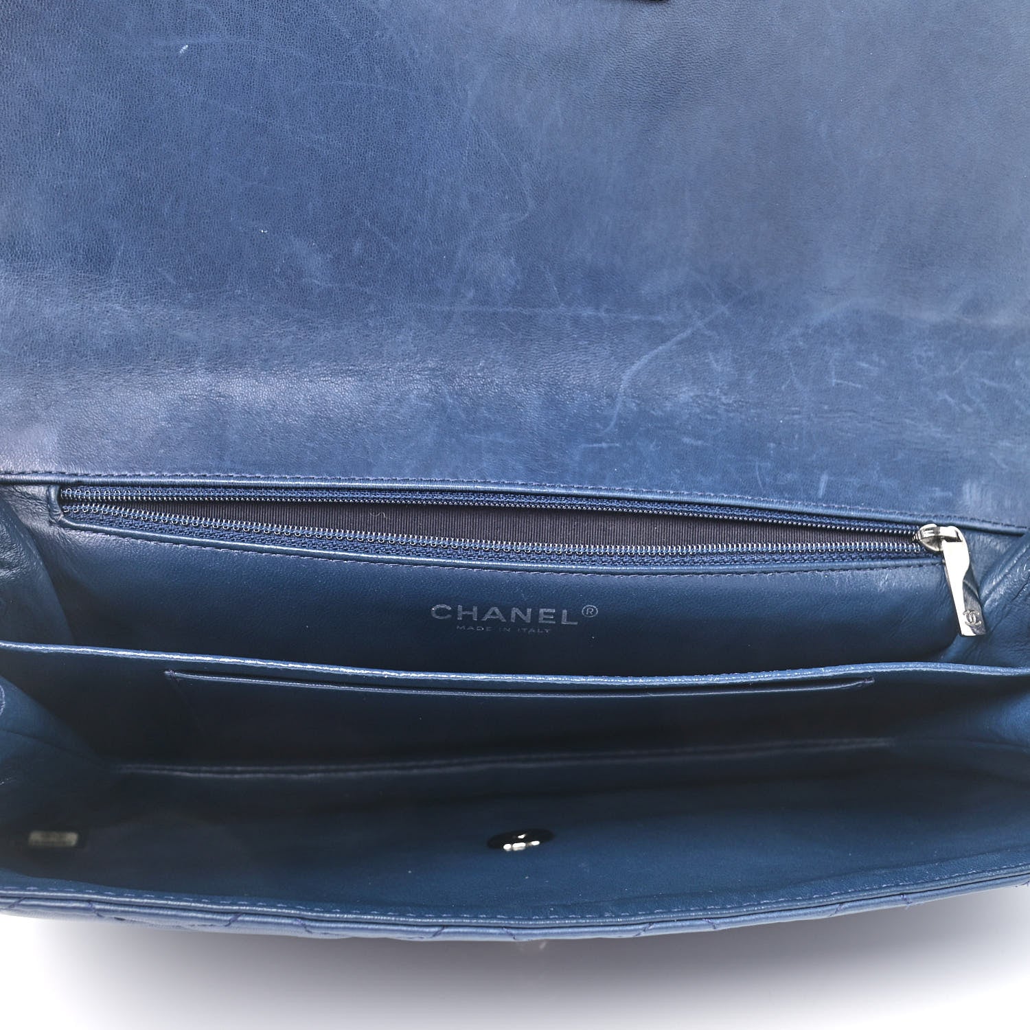 Chanel Lambskin Quilted Soft Boy Flap Blue 4 of 9