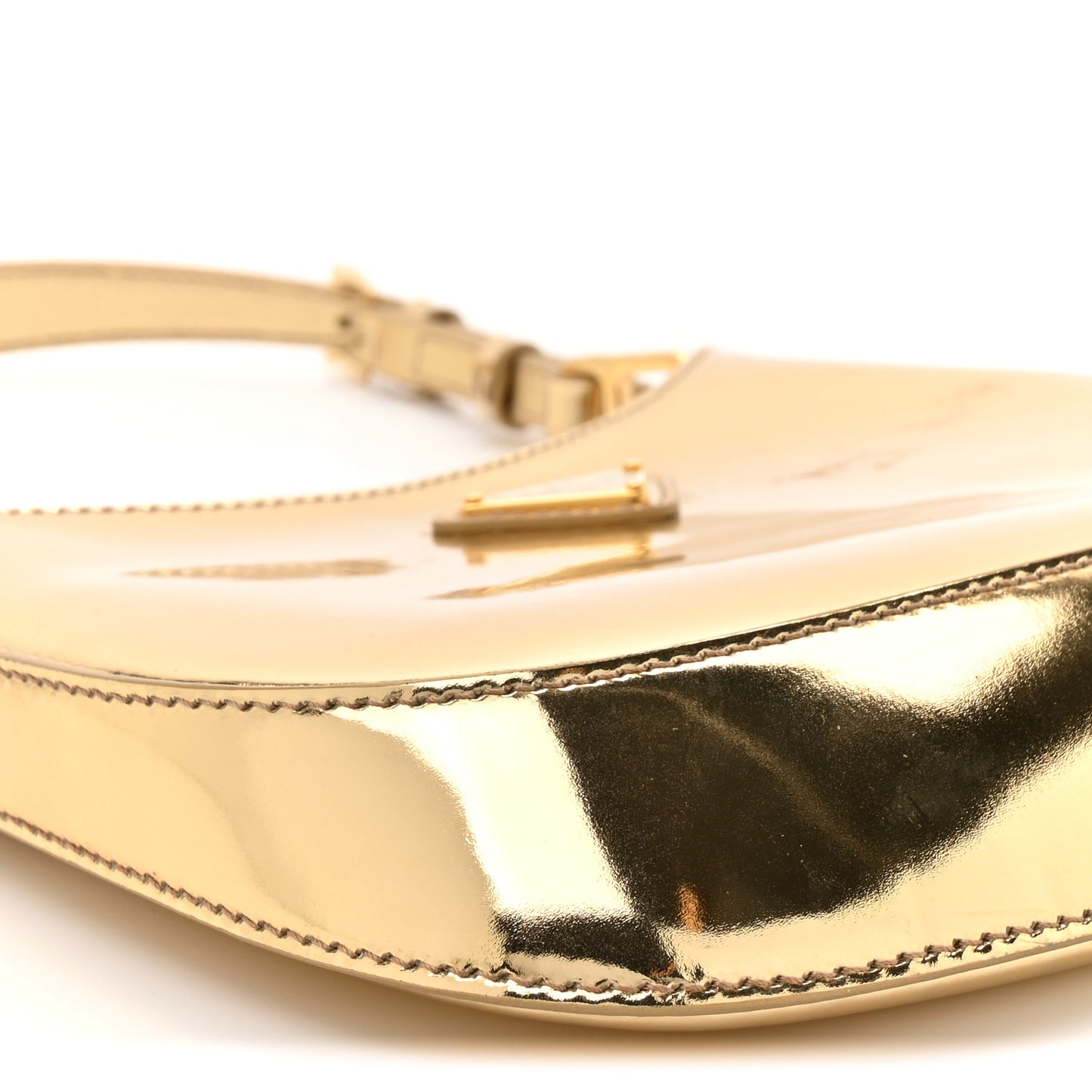 Spazzolato Cleo Adjustable Strap Shoulder Bag Platino