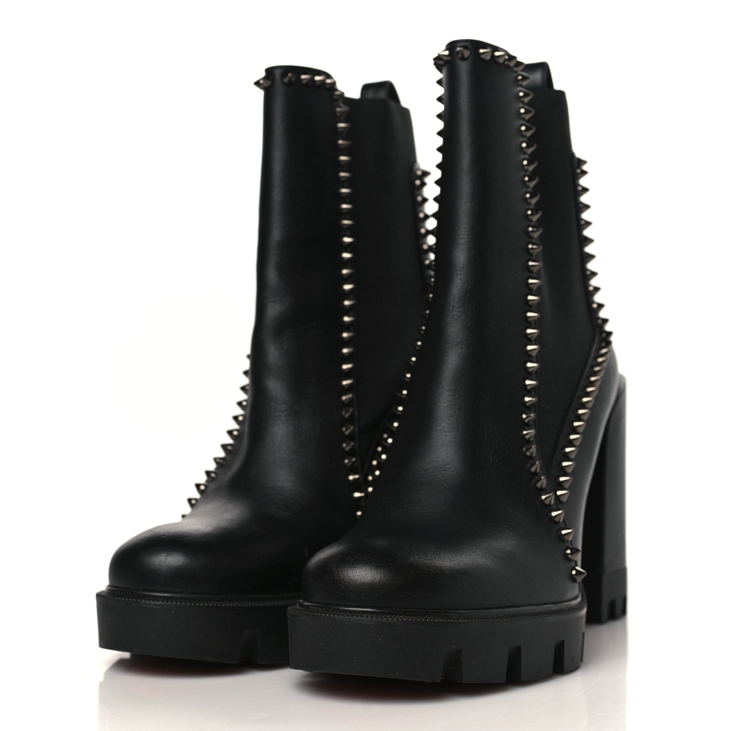 Nappa Out Line Spike Lug 100 Boots 37.5 Black