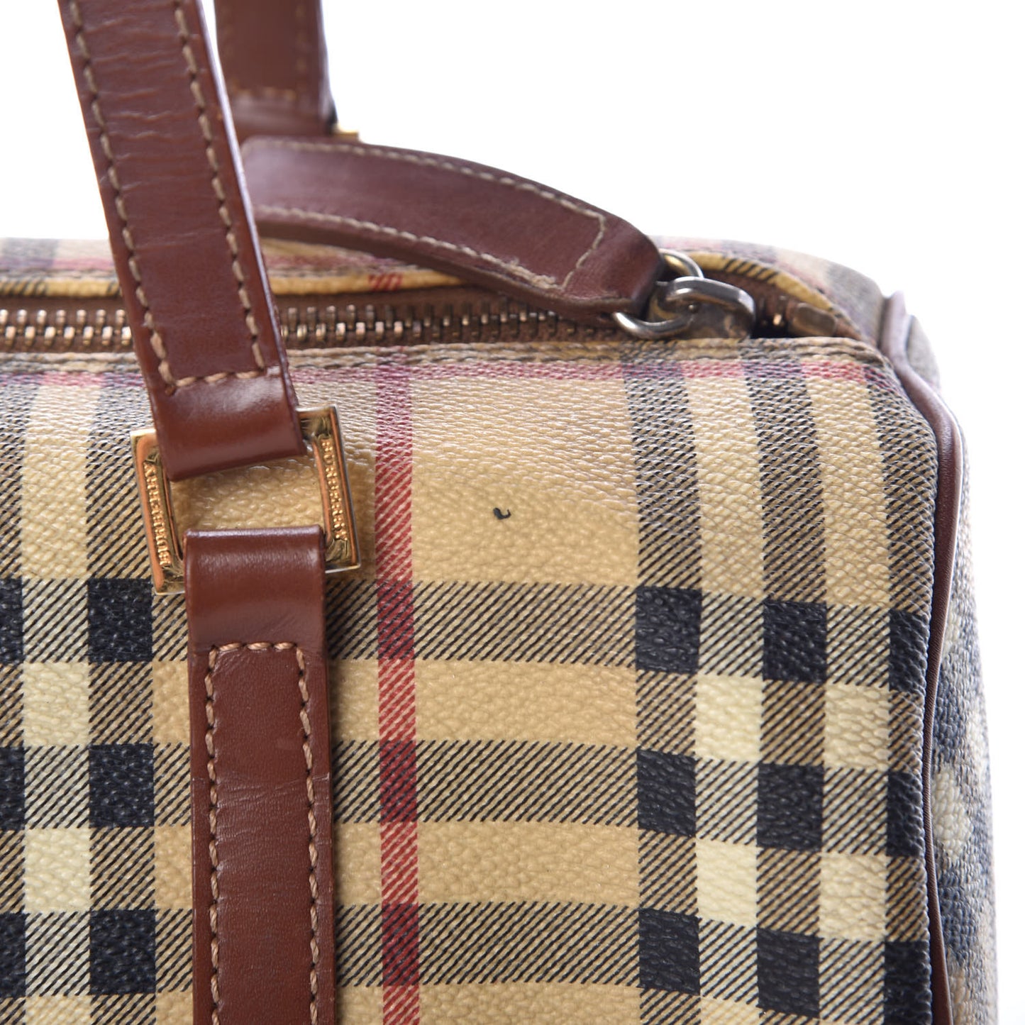 Haymarket Check Barrel Bag Brown