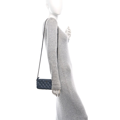Chanel Caviar Quilted Small Clutch With Chain Grey 2 of 13