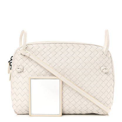 Bottega Veneta Nappa Intrecciato Nodini Crossbody Messenger White 1 of 17