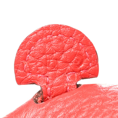 Hermes Taurillon Clemence Amazone Evelyne TPM Rouge Casaque Crevette 6 of 10