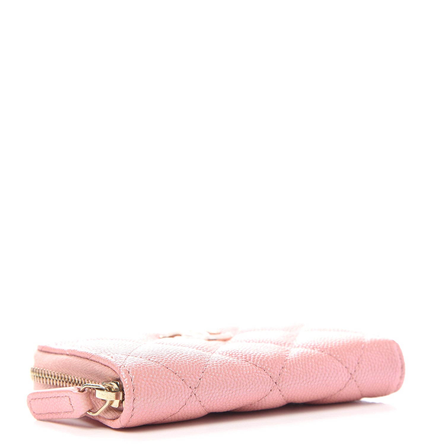 Chanel Iridescent Caviar Quilted Zip Coin Purse Pink 4 of 8