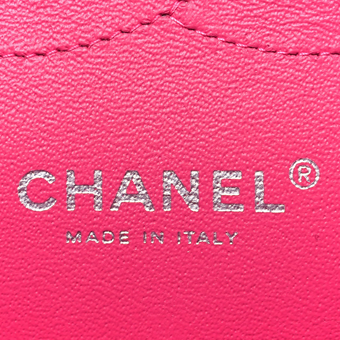 Patent Quilted Jumbo Double Flap Fuchsia