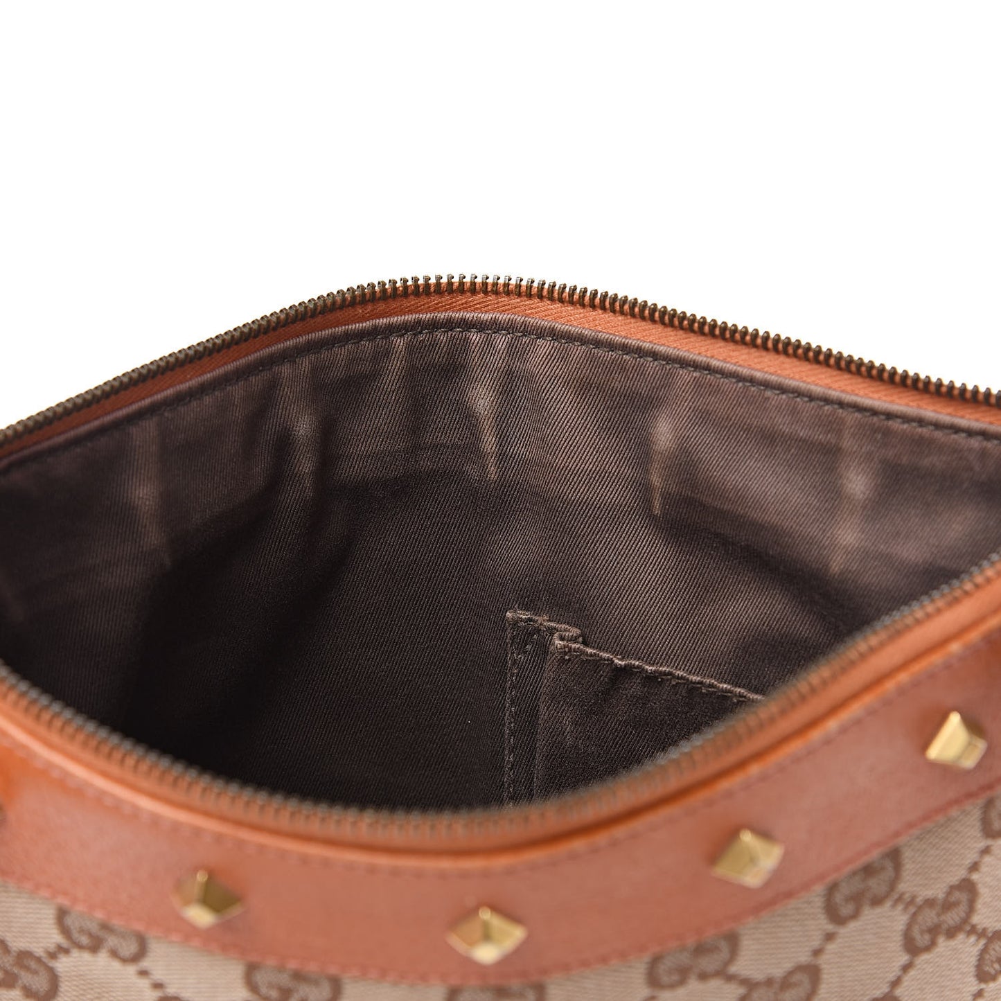 Monogram Studded Messenger Orange
