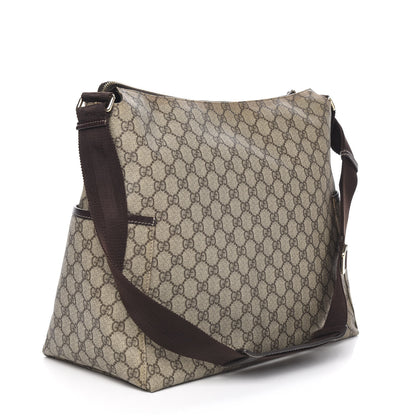 Gucci GG Plus Monogram Diaper Messenger Bag Dark Brown 2 of 10