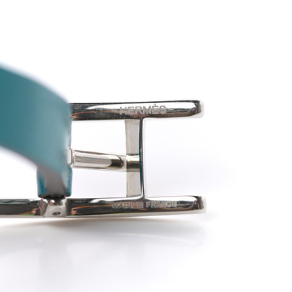 Hermes Swift Behapi Double Tour Bracelet S Turquoise Bambou 4 of 5
