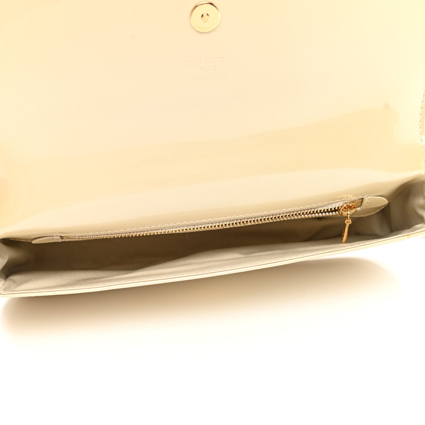 Patent Sobe Clutch Blanc Corail