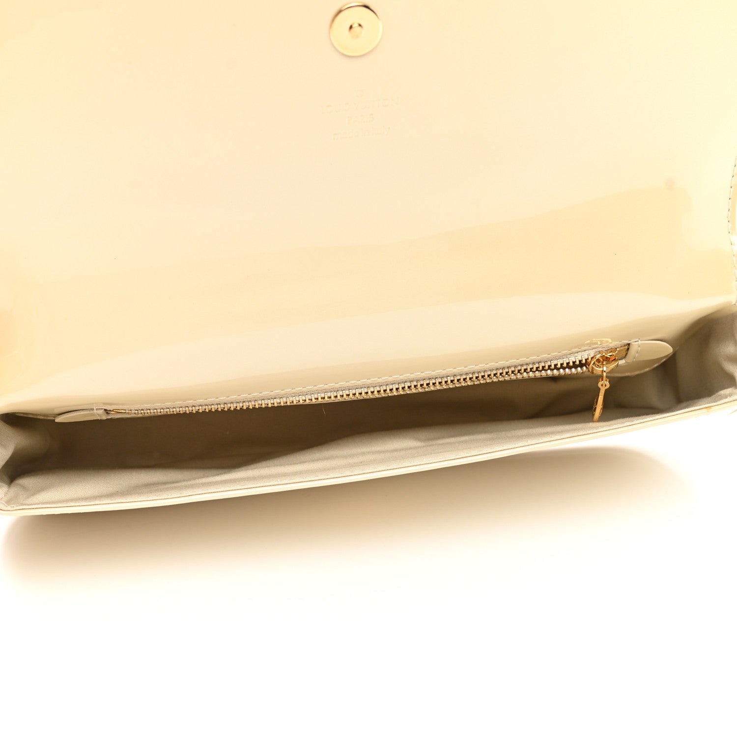 Louis Vuitton Patent Sobe Clutch Blanc Corail 5 of 7
