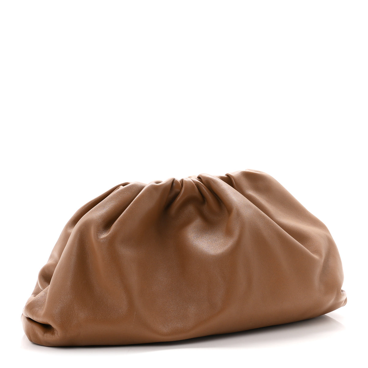 Bottega Veneta Smooth Butter Calf The Pouch Oversized Clutch Teak 3 of 10