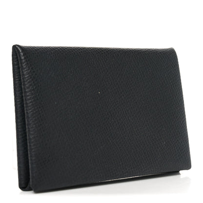 Hermes Epsom Calvi Card Case Black 3 of 7