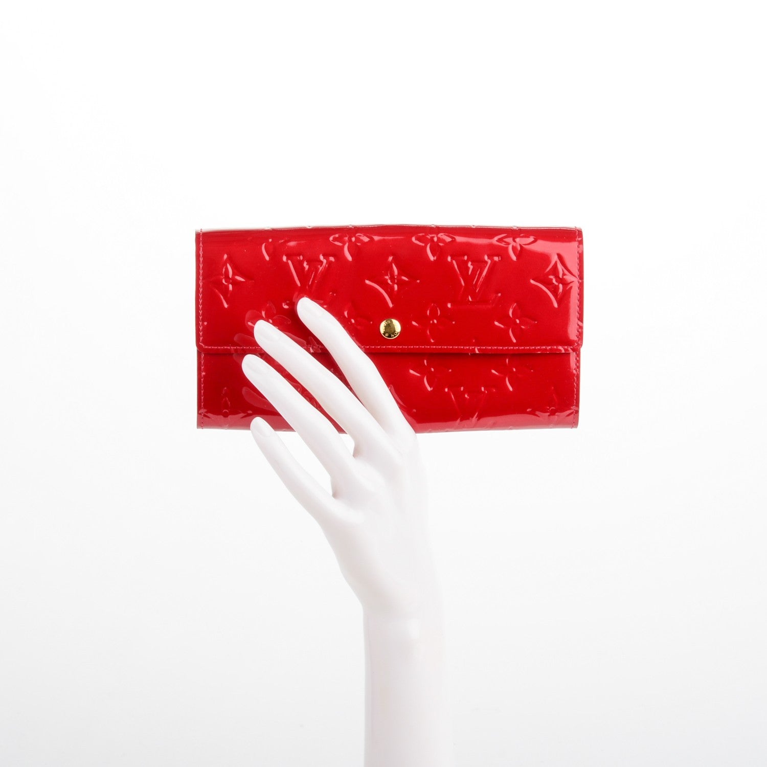 Louis Vuitton Vernis Sarah Wallet Pomme D'Amour 2 of 7