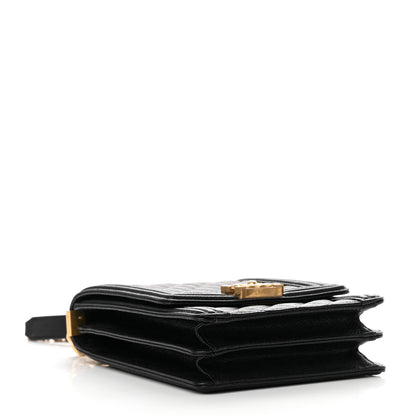 Chanel Caviar Quilted North South Boy Flap Black 4 of 10