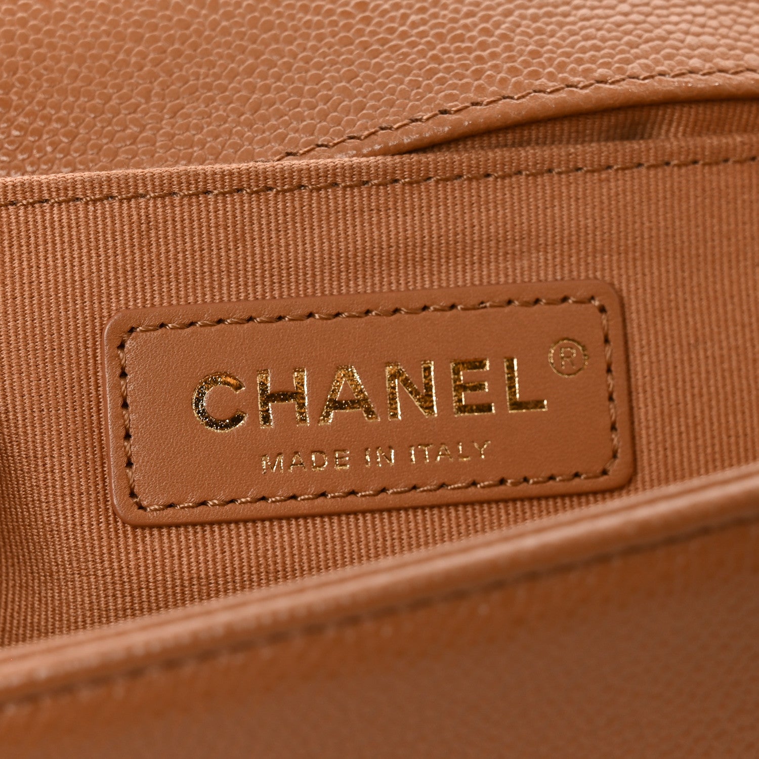 Chanel Caviar Quilted Medium Boy Flap Brown 6 of 10