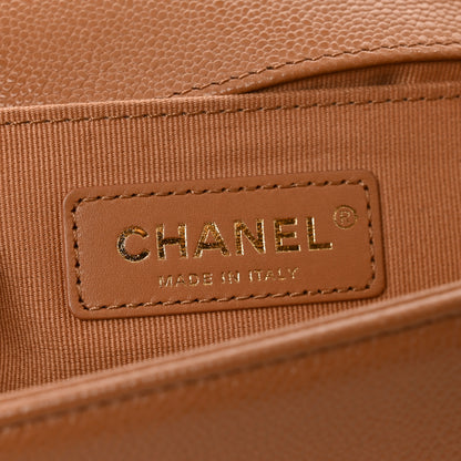Chanel Caviar Quilted Medium Boy Flap Brown 6 of 10