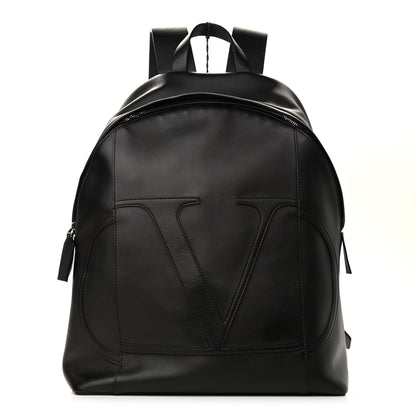 Valentino Garavani Calfskin VLOGO Backpack Black 1 of 8