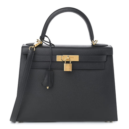 Hermes Epsom Kelly Sellier 28 Black 1 of 15