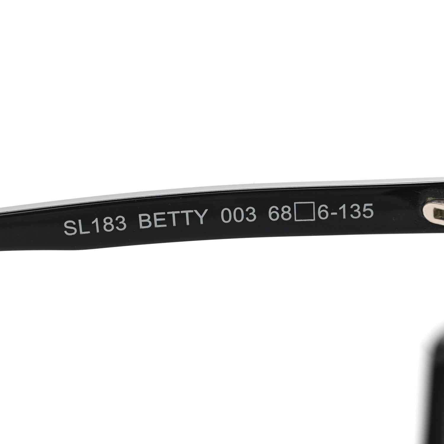 Saint Laurent Acetate Betty Sunglasses SL183 Black 7 of 7