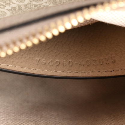 Gucci GG Supreme Monogram Textured Dollar Calfskin Web Mini Ophidia GG Handbag Beige Mystic White Oatmeal 7 of 11
