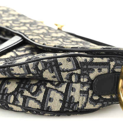 Christian Dior Oblique Saddle Bag Blue 10 of 10