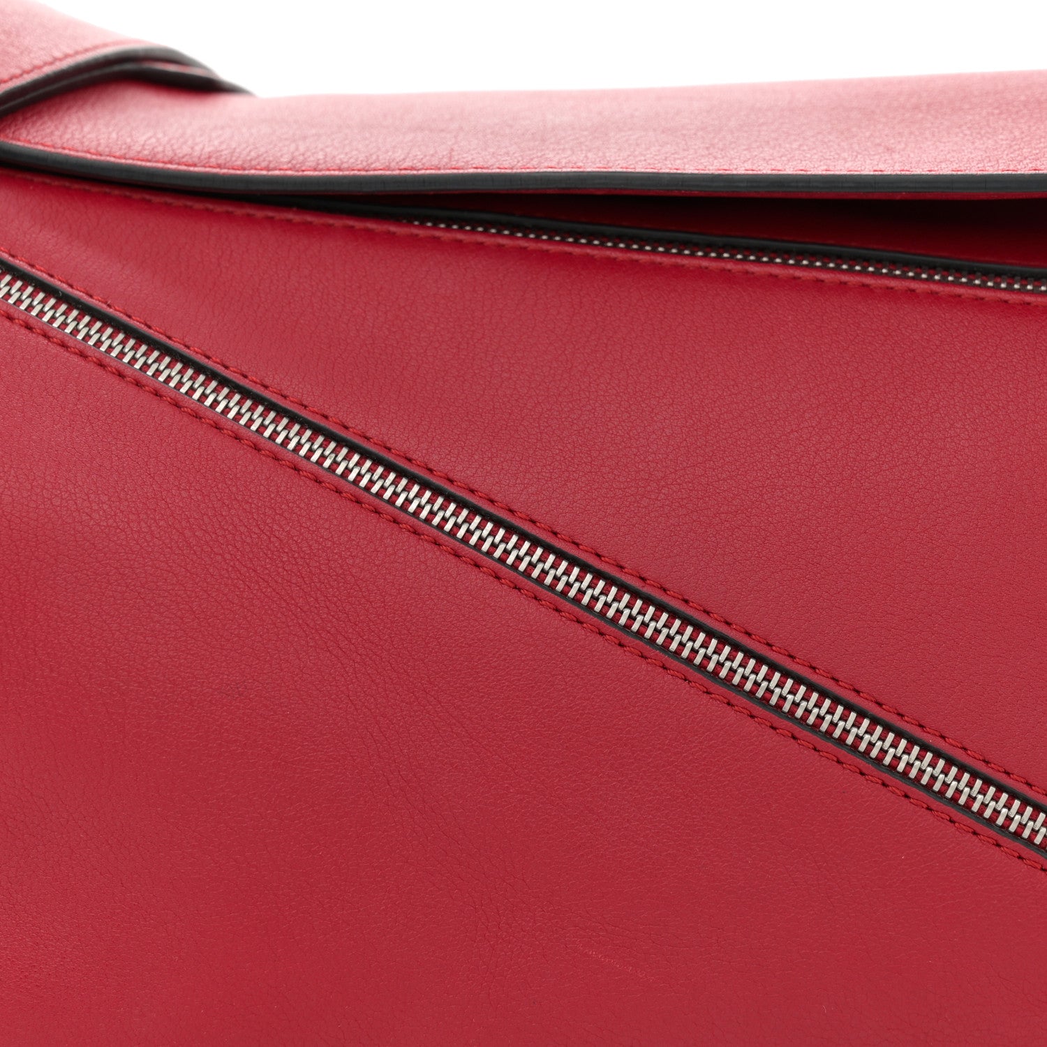 Loewe Calfskin Medium Puzzle Bag Rouge 8 of 13