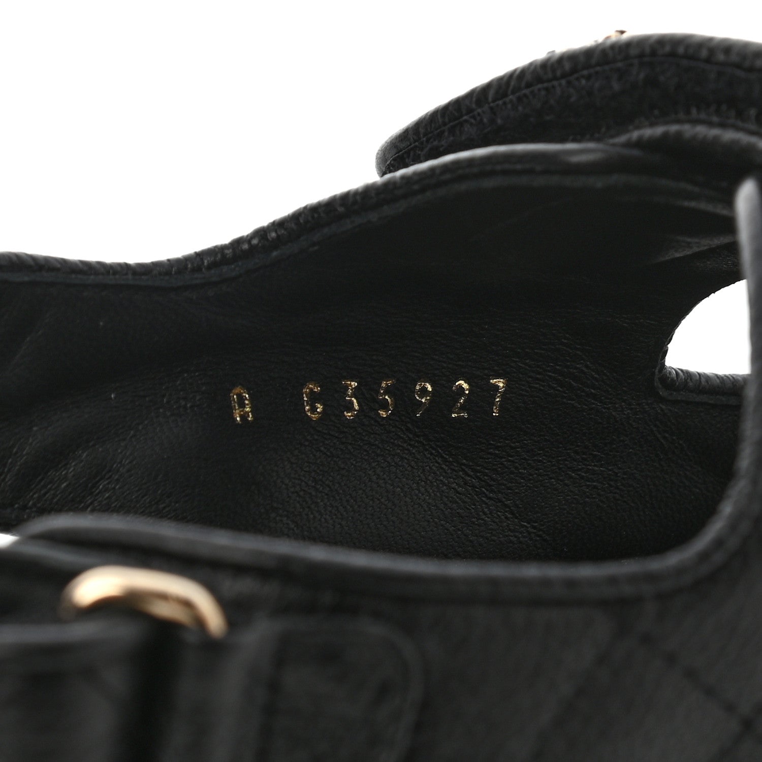 Chanel Grained Calfskin Velcro Dad Sandals 41 Black 7 of 8