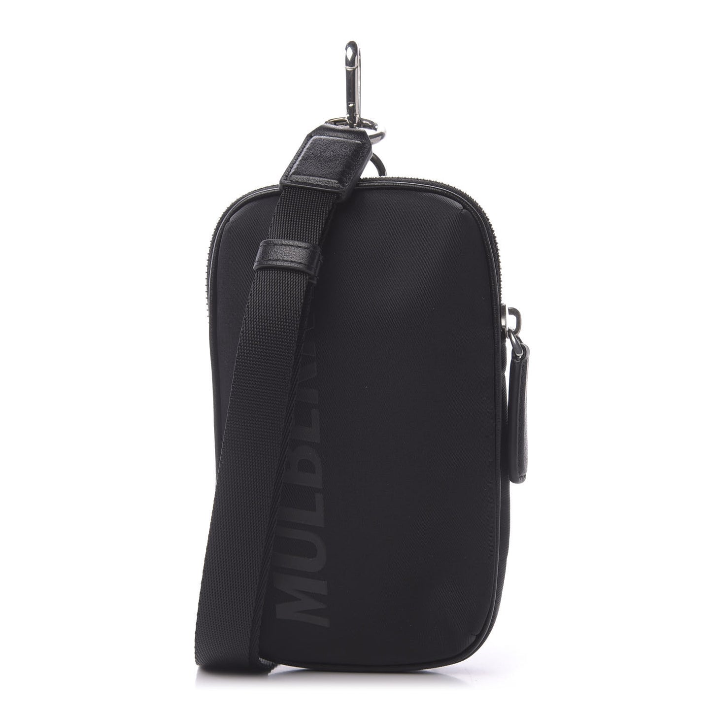 Nylon Zipped Econyl Pouch Black