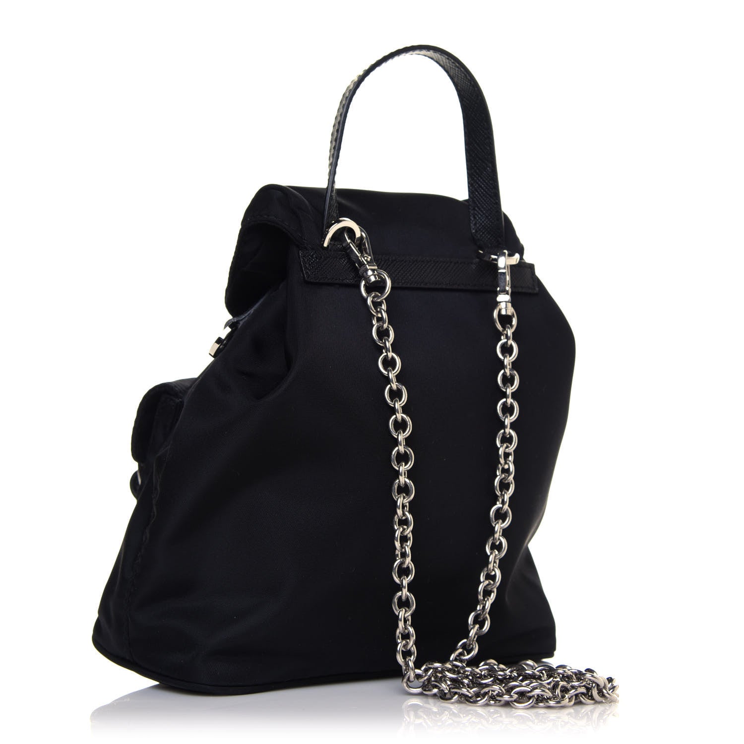 Prada Nylon Vela Mini Crossbody Backpack Black 2 of 10