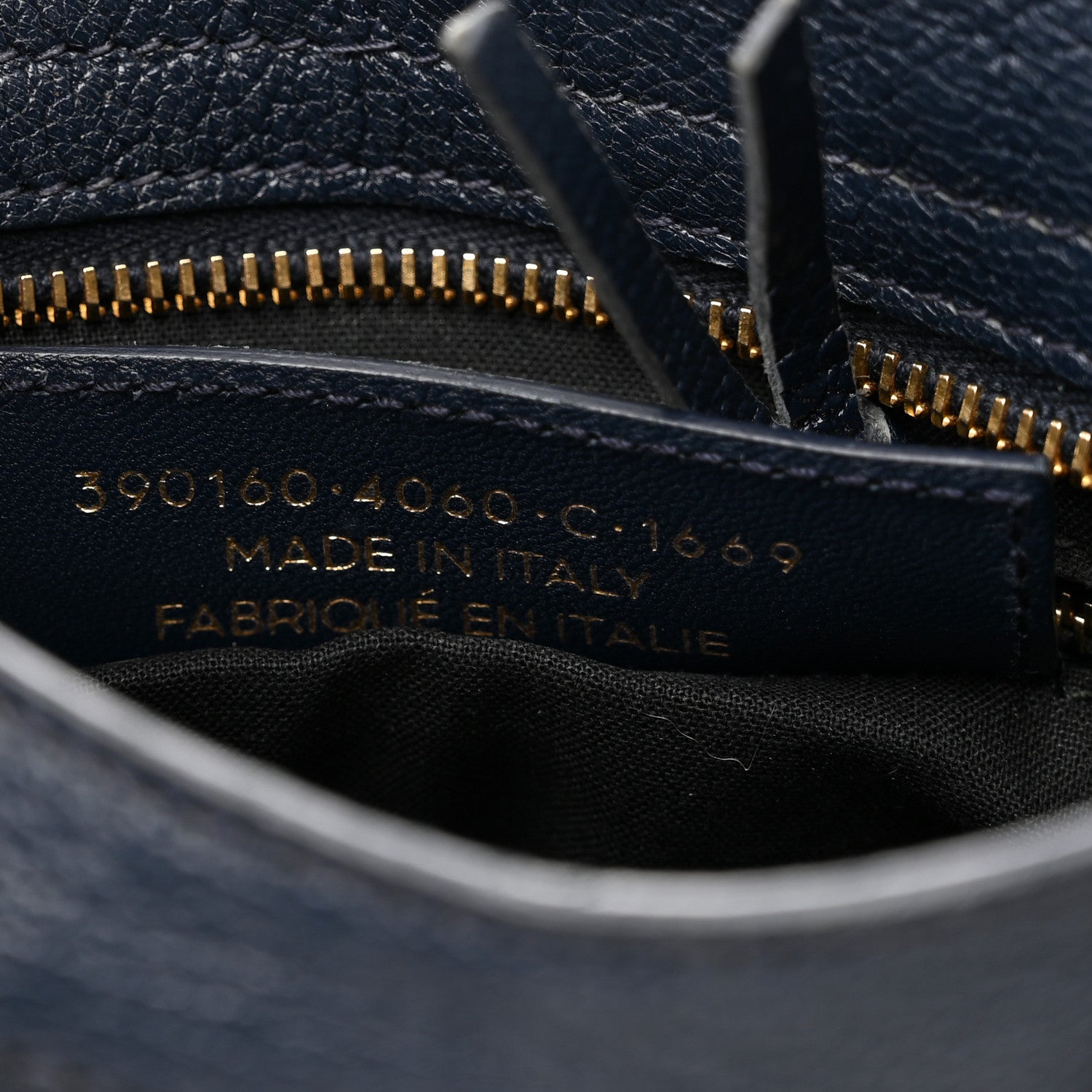 Balenciaga Chevre Gold Metallic Edge Hardware Mini City Bleu Nuit Dark Sea 7 of 11