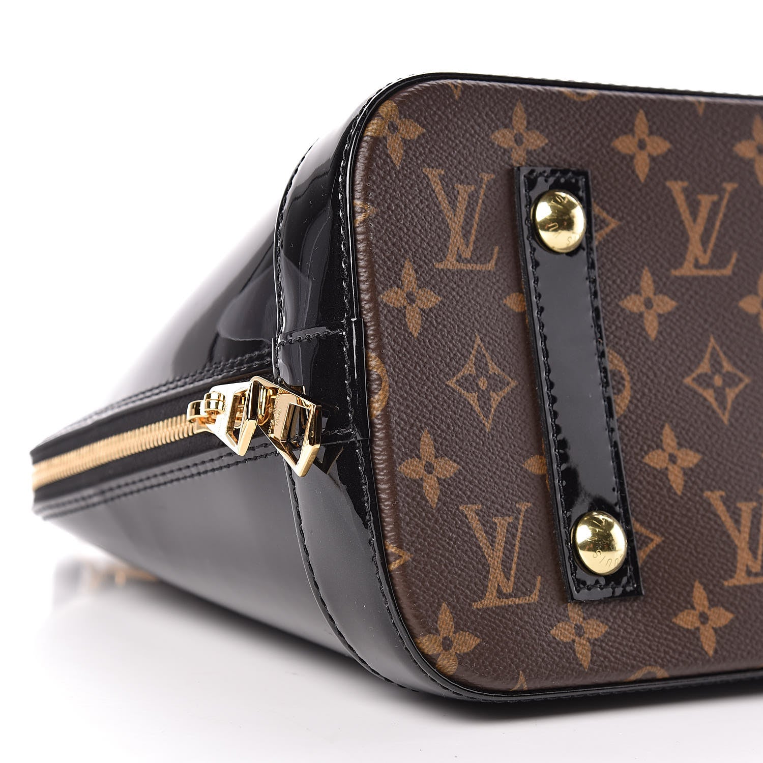 Louis Vuitton Patent Monogram Alma PM Black 9 of 10