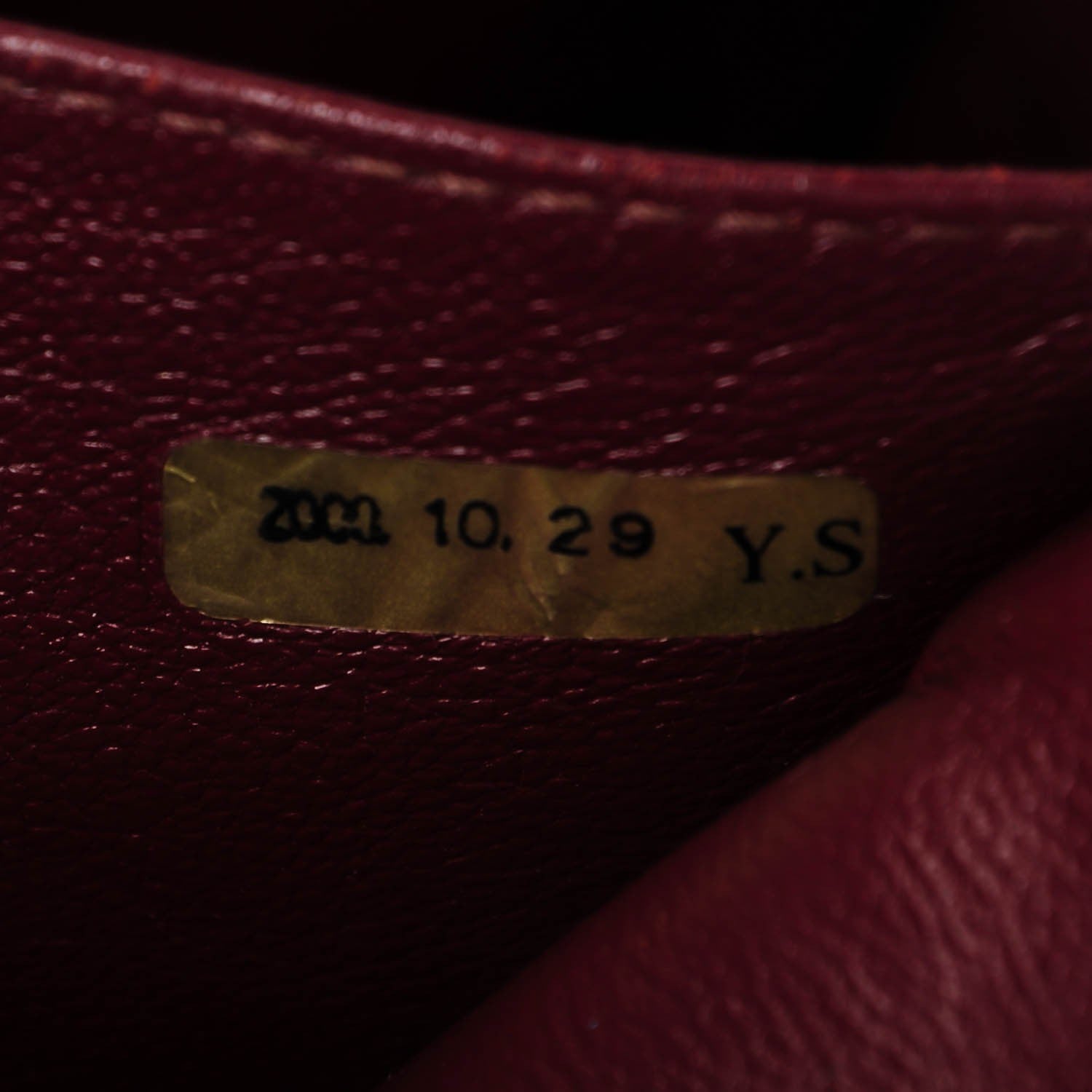 Chanel Patent Diamond Stitch Shoulder Bag Burgundy 9 of 10