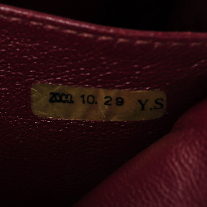 Chanel Patent Diamond Stitch Shoulder Bag Burgundy 9 of 10