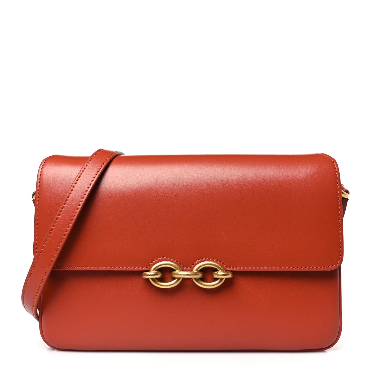 Smooth Calfskin Le Maillon Satchel Orange