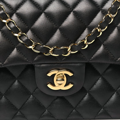 Chanel Lambskin Quilted Small Double Flap Black 8 of 10