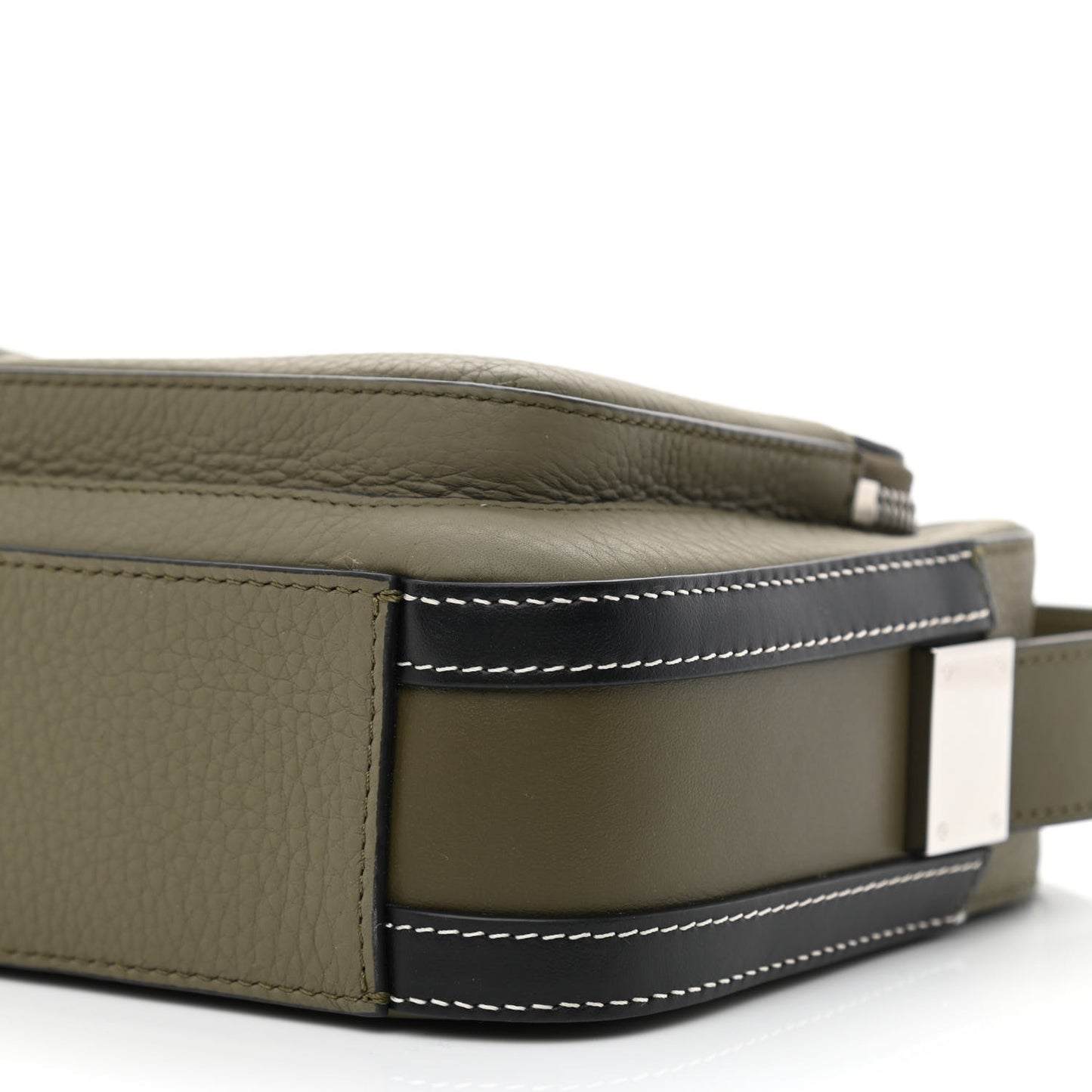 Grained Calfskin Olympia Crossbody Bag Dark Khaki Green
