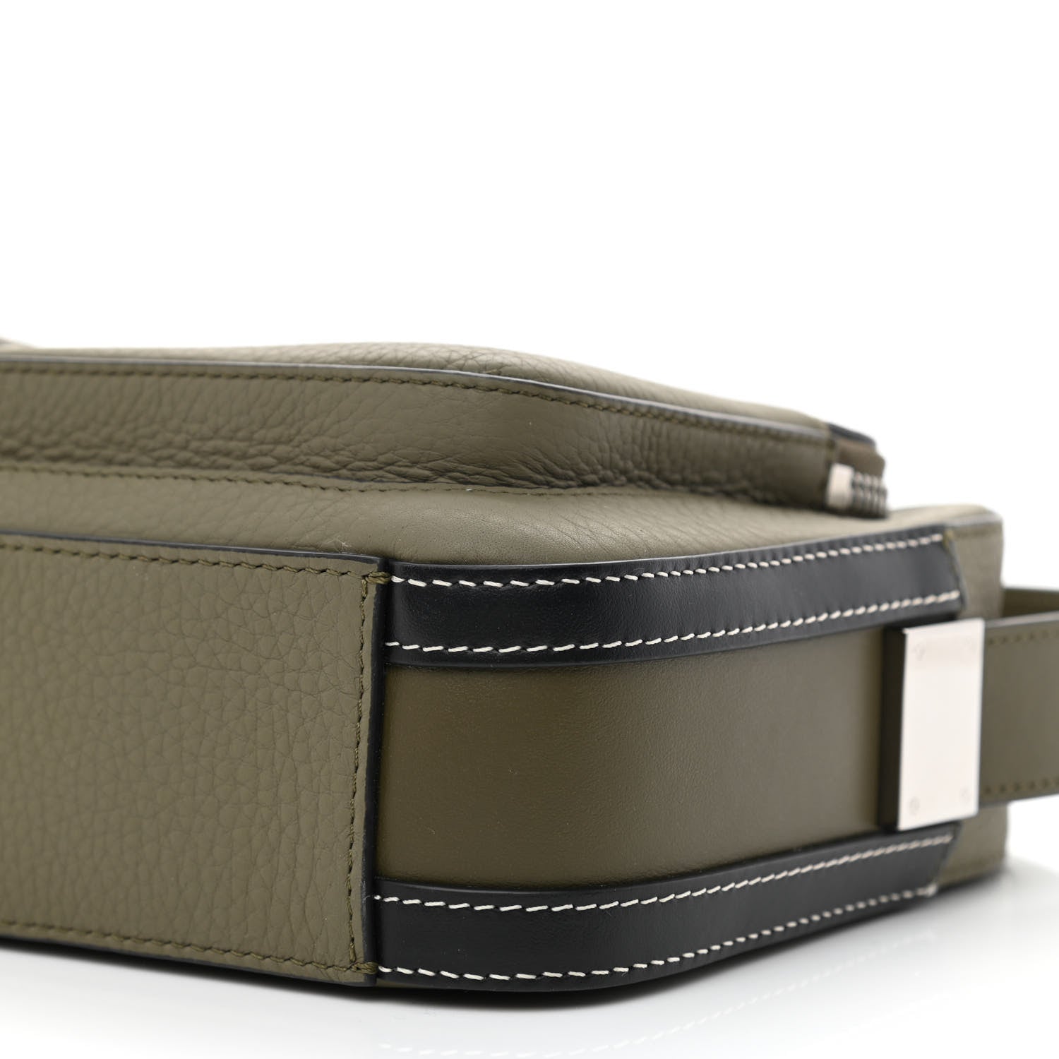 Burberry Grained Calfskin Olympia Crossbody Bag Dark Khaki Green 11 of 11