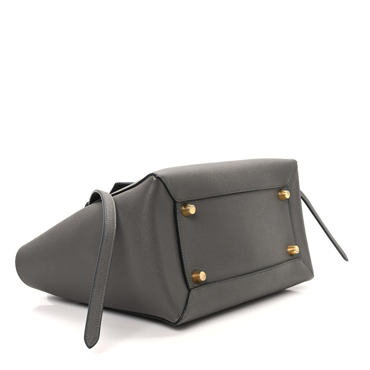 Grained Calfskin Mini Belt Bag Grey