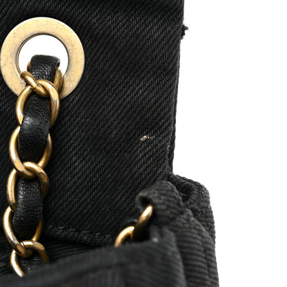 Chanel Denim Coco Flap Black 12 of 21