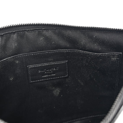 Saint Laurent Grain De Poudre Zipped Tablet Holder Black 9 of 12