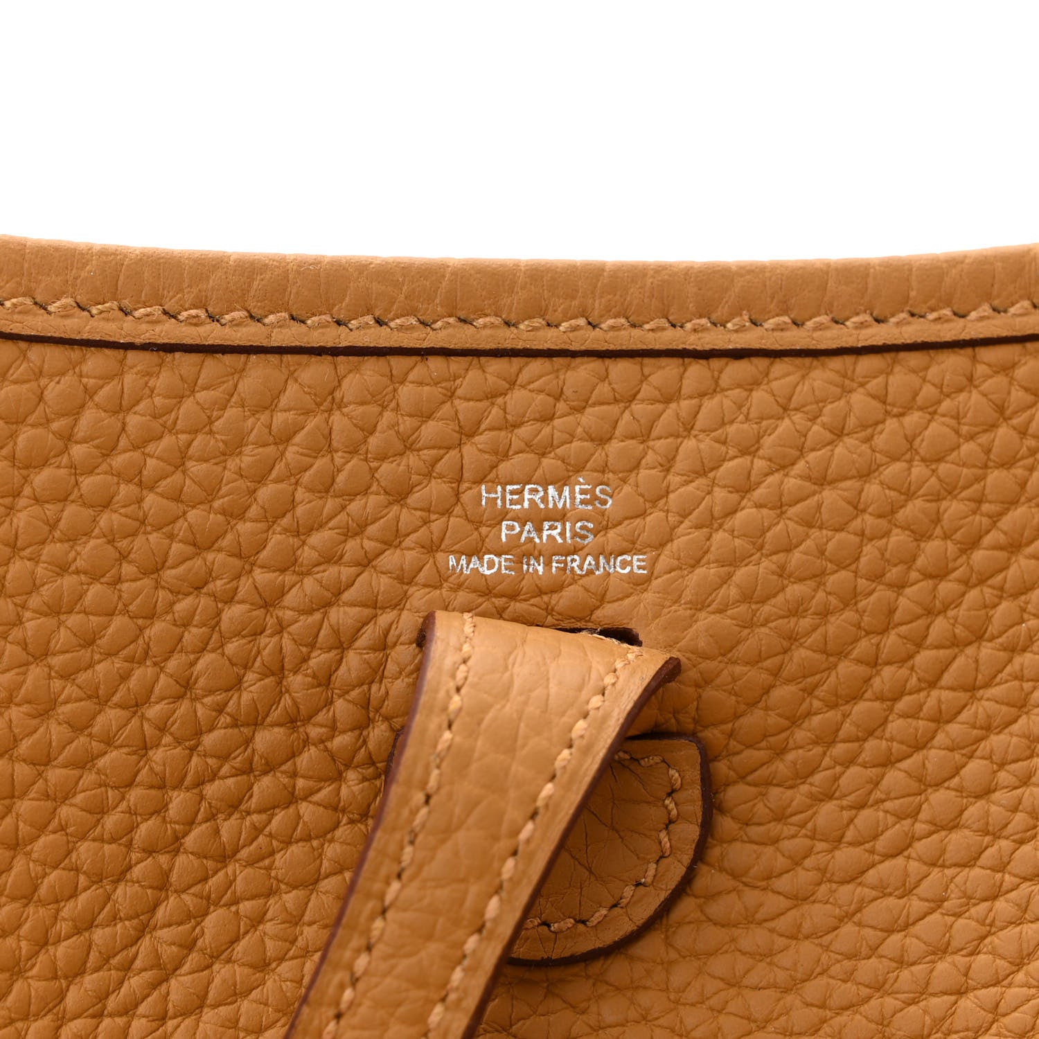 Hermes Taurillon Clemence Allegro Evelyne TPM Sesame 6 of 11