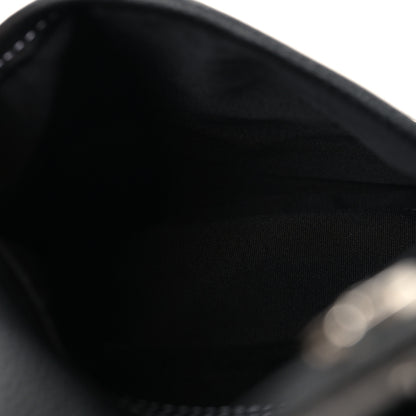 Christian Dior X KAWS Grained Calfskin Bee Saddle Pouch Black 5 of 10