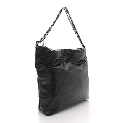 Chanel Shiny Calfskin Quilted Small Chanel 22 Black 4 of 11