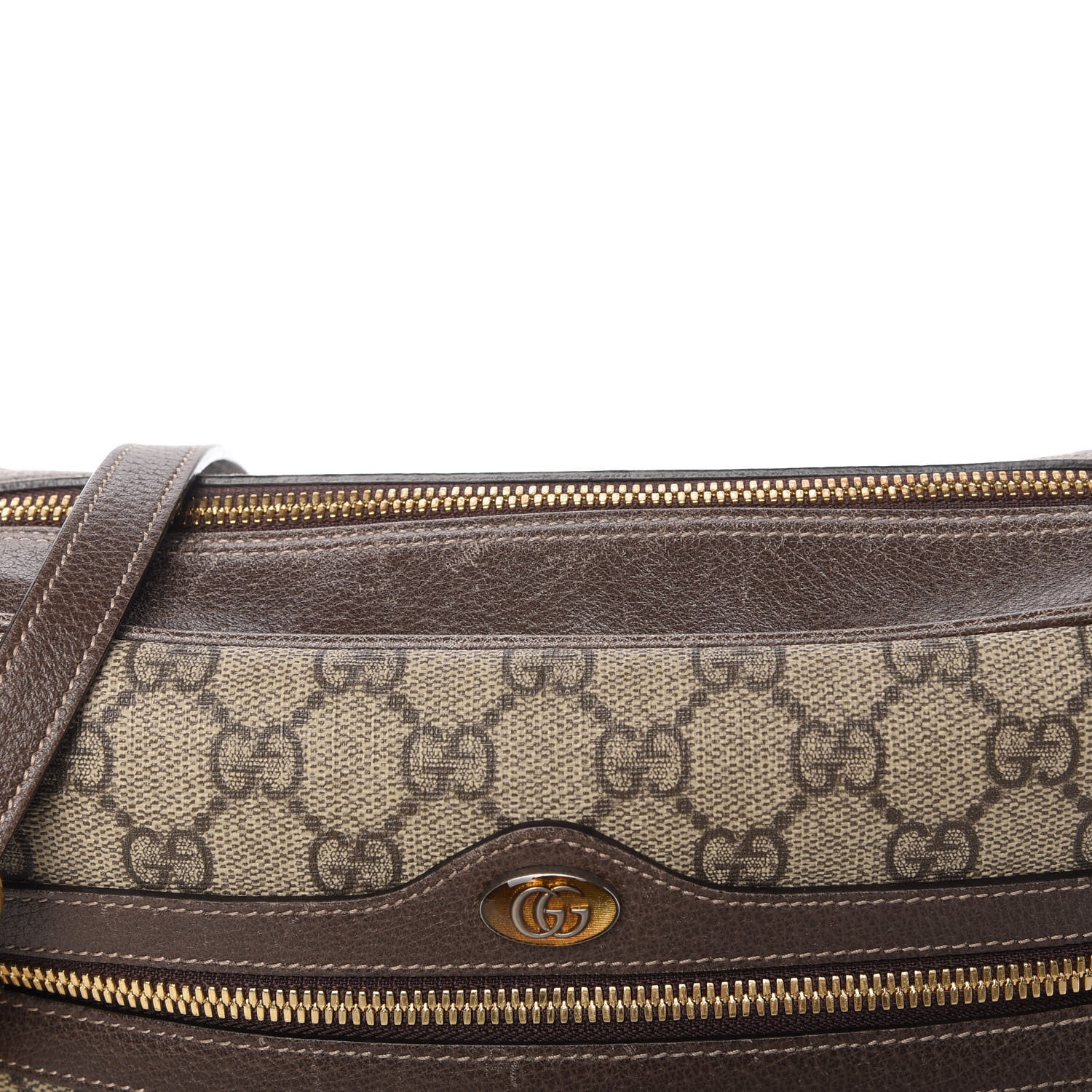 Gucci GG Supreme Monogram Web Small Ophidia Shoulder Bag Brown 11 of 11