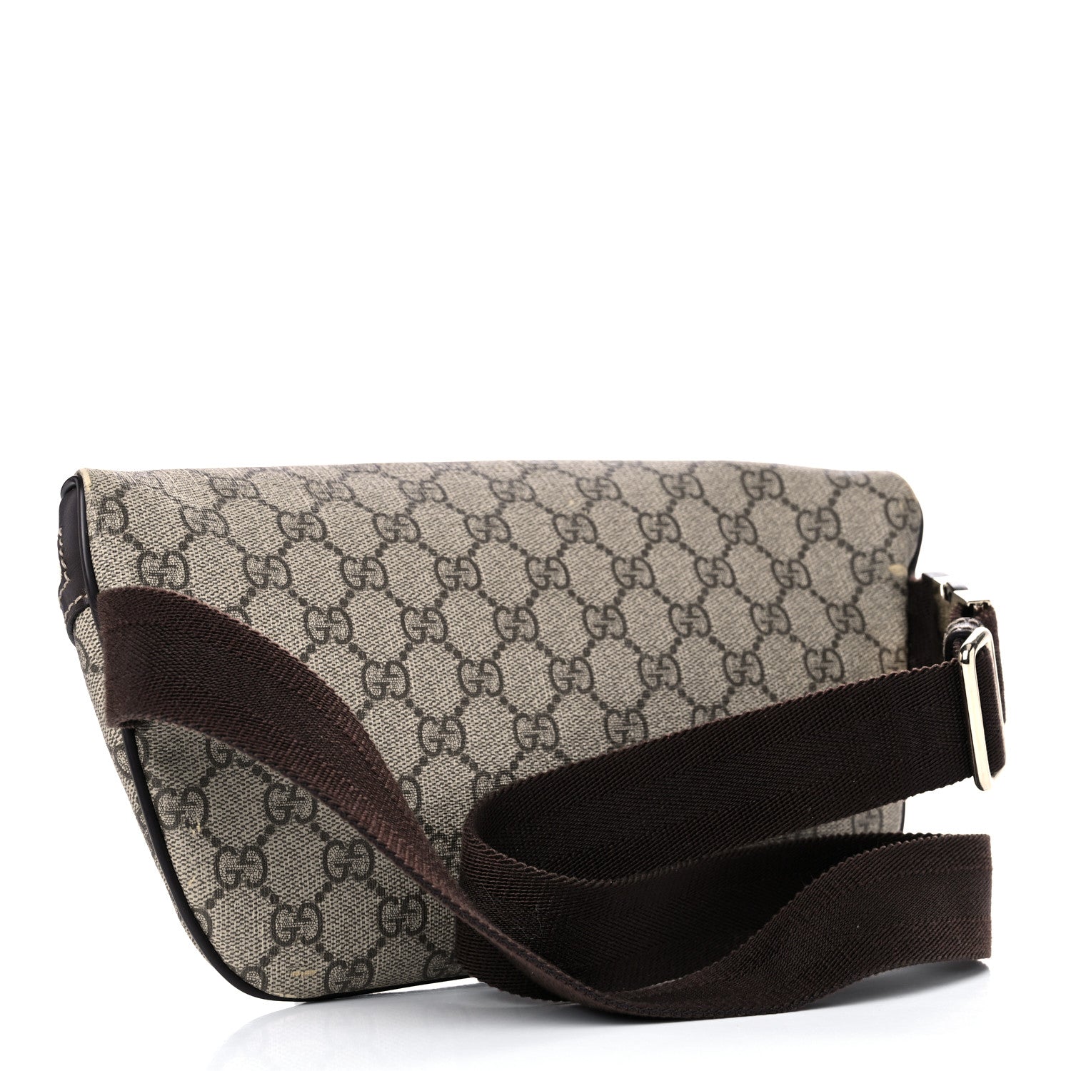 Gucci GG Supreme Monogram Belt Bag Dark Brown 3 of 13