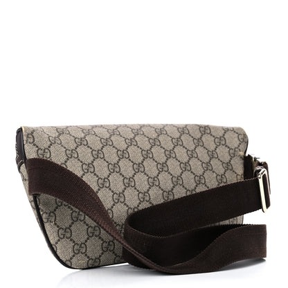 Gucci GG Supreme Monogram Belt Bag Dark Brown 3 of 13