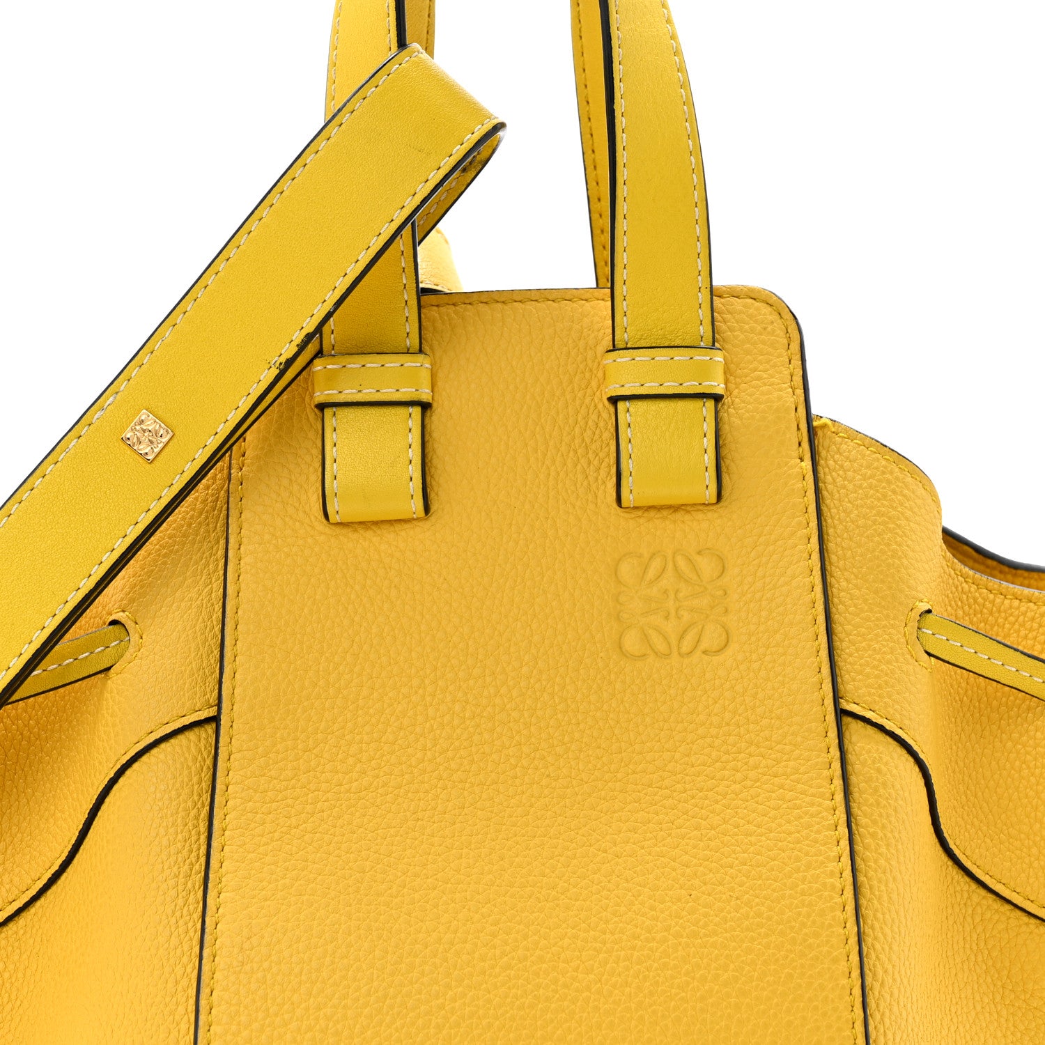 Loewe Calfskin Mini Hammock Shoulder Bag Yellow 8 of 12