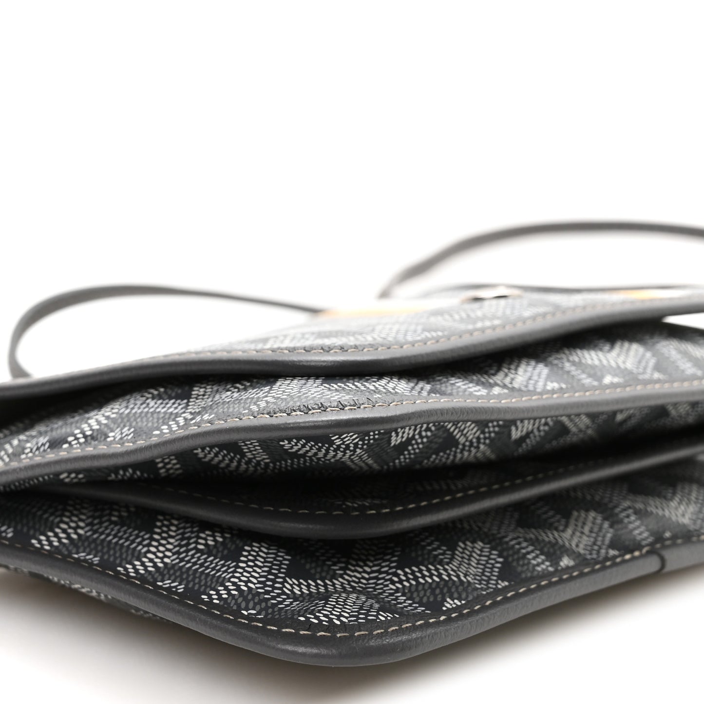 Goyardine Plumet Wallet Clutch Grey
